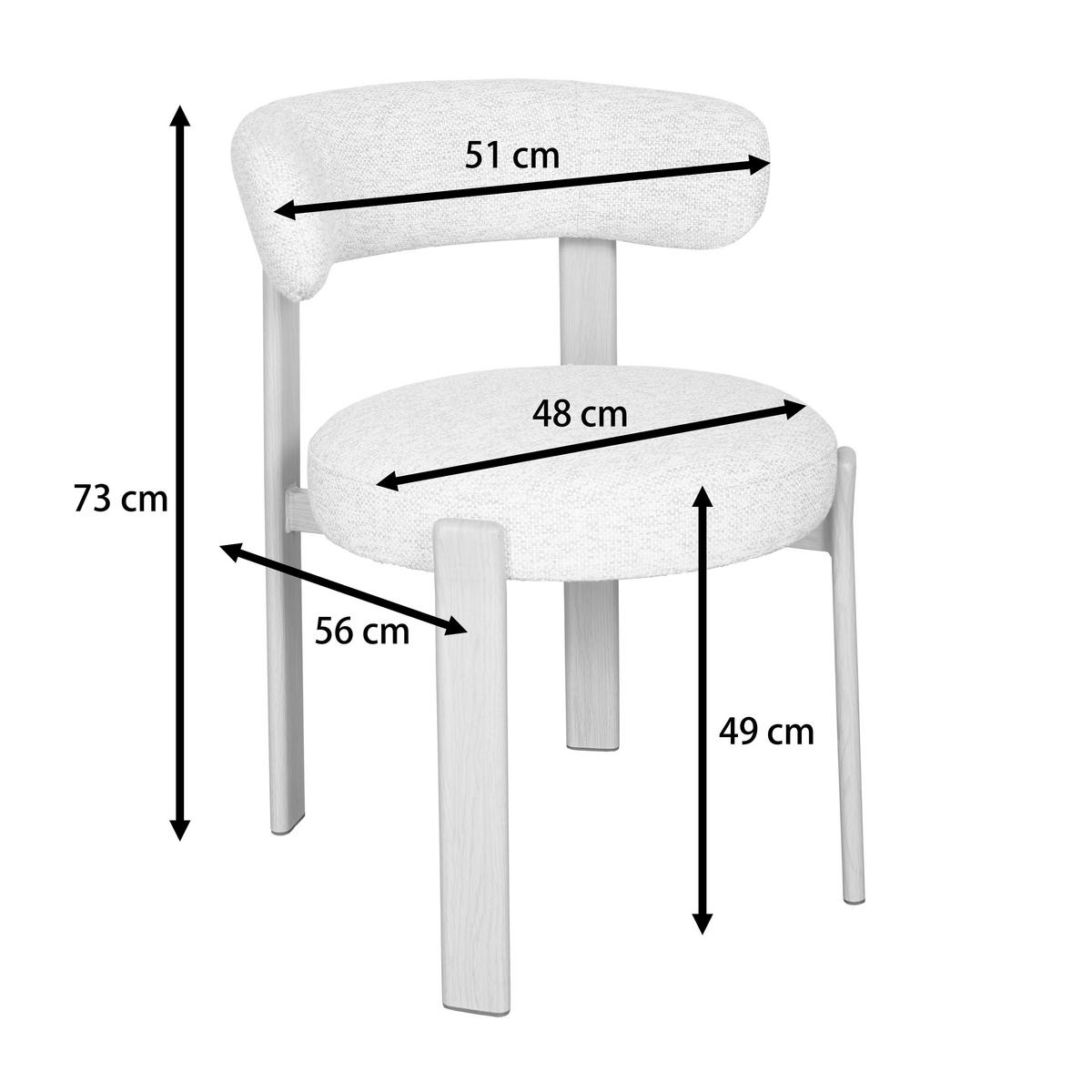 STUHL   Webstoff  Braun, Walnussfarben  - Walnussfarben/Braun, MODERN, Textil/Metall (55/75/56,5cm) - Livetastic