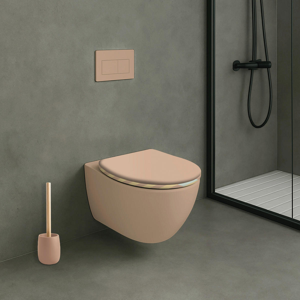 WC-SITZ - Beige, Basics, Holzwerkstoff (45/5.6/36cm) - MSV