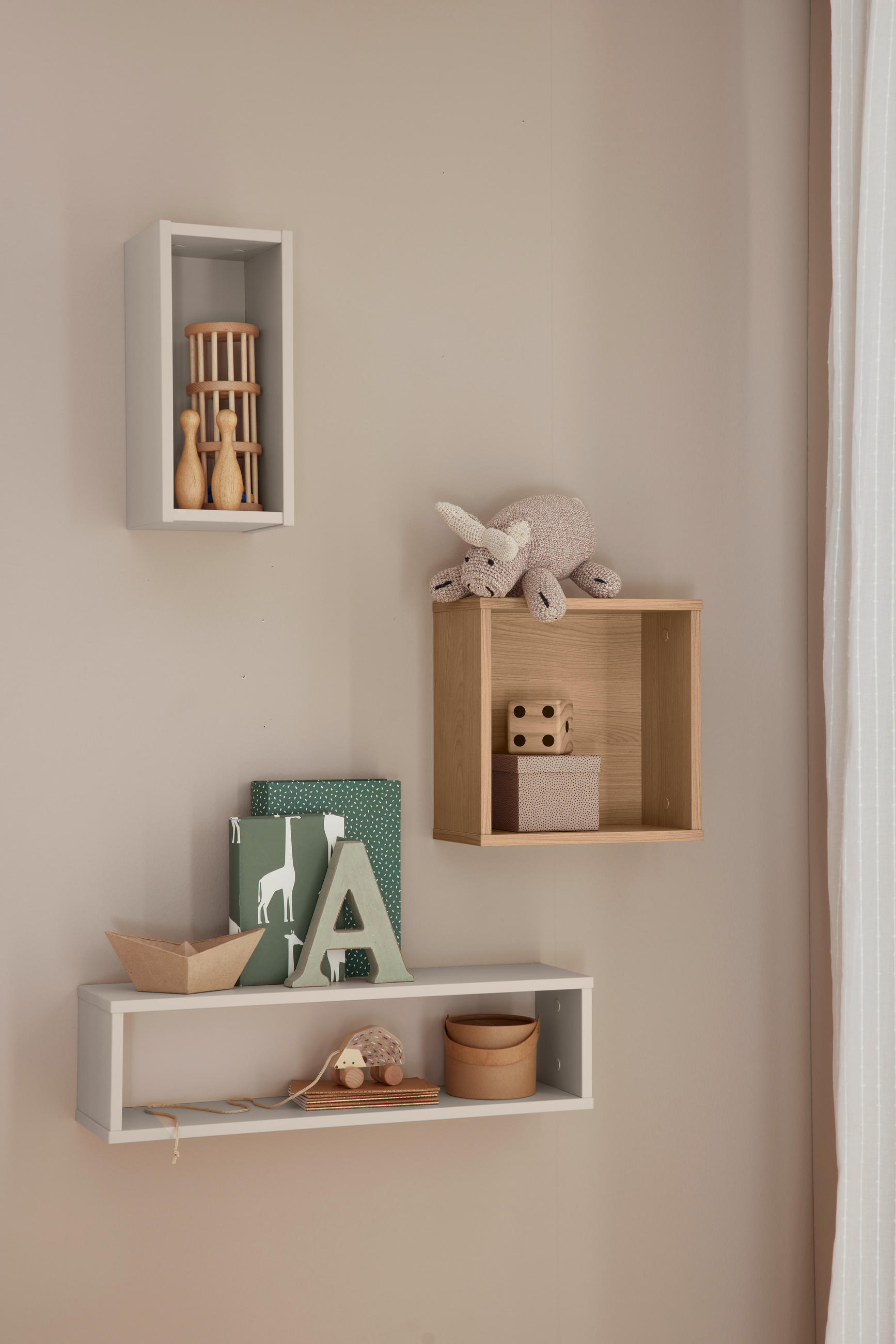 WANDREGAL 70/18,5/18,7 cm  - Beige, Design, Holzwerkstoff (70/18,5/18,7cm) - Paidi