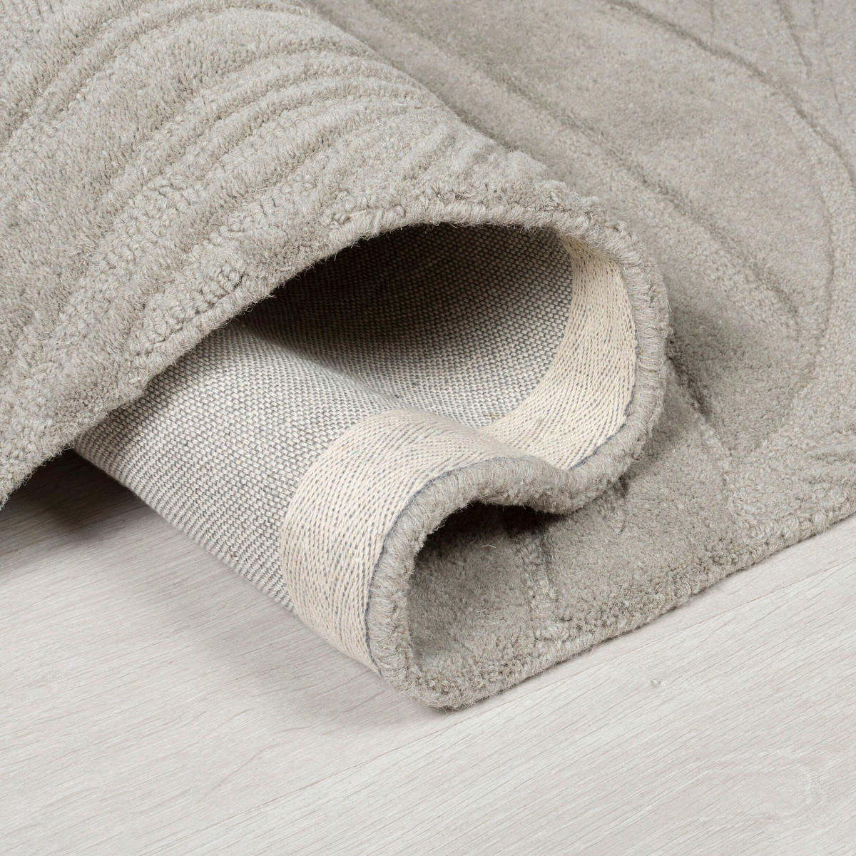 WOLLTEPPICH 160/160 cm Solace Grau  - Grau, Basics, Textil (160/160cm) - Xora