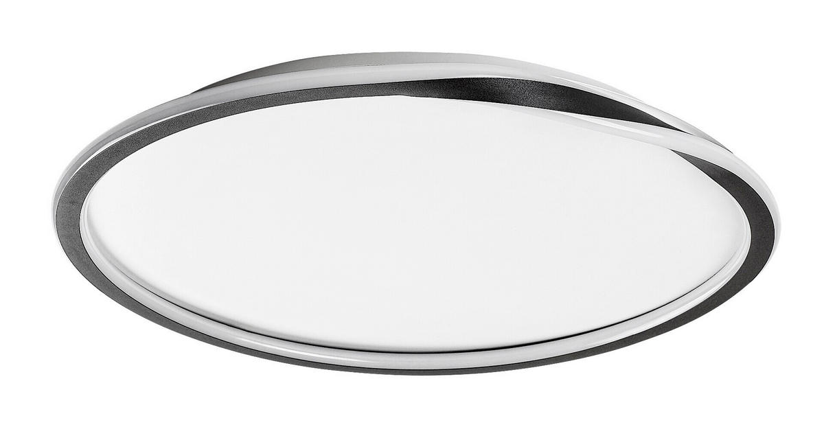 LED PLAFONJERA MATHIOLA  - bela/crna, Osnovno, metal/plastika (56/6cm)