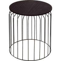 POMOĆNI STOČIĆ   - crna, Dizajnerski, metal/pločasti materijal (40/45cm) - Ambia Home