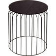 BEISTELLTISCH Schwarz rund  - Schwarz, Design, Holzwerkstoff/Metall (40/45cm) - Ambia Home