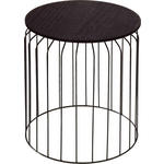 BEISTELLTISCH Schwarz rund  - Schwarz, Design, Holzwerkstoff/Metall (40/45cm) - Ambia Home