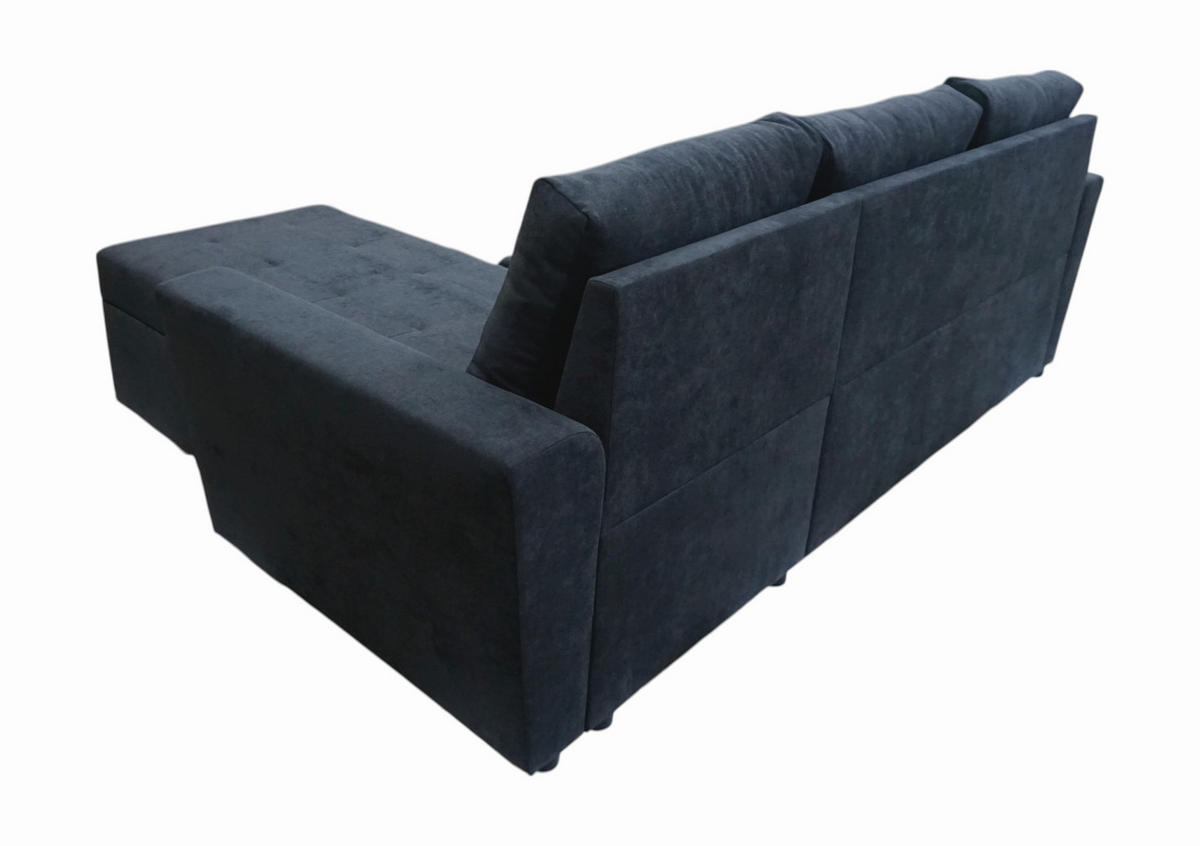 ECKSOFA TERMOLI Anthrazit Jacquard  - Anthrazit/Schwarz, Design, Kunststoff/Textil (231/155cm) - MID.YOU