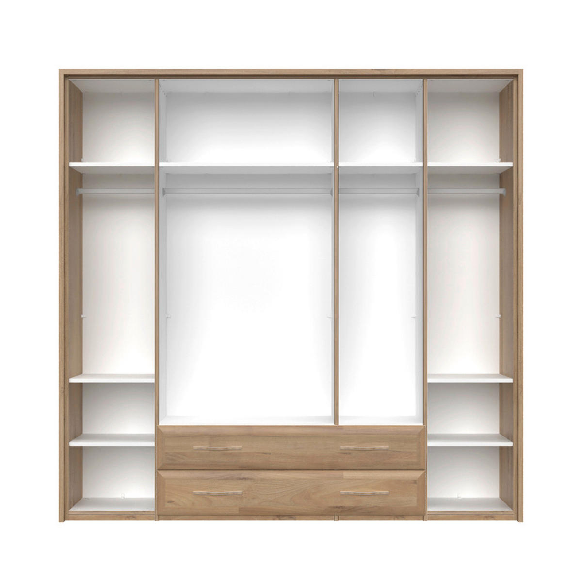 ORMAR SA KLASIČNIM VRATIMA bež  232/227/60 cm  - bež, Dizajnerski, metal/pločasti materijal (232/227/60cm)