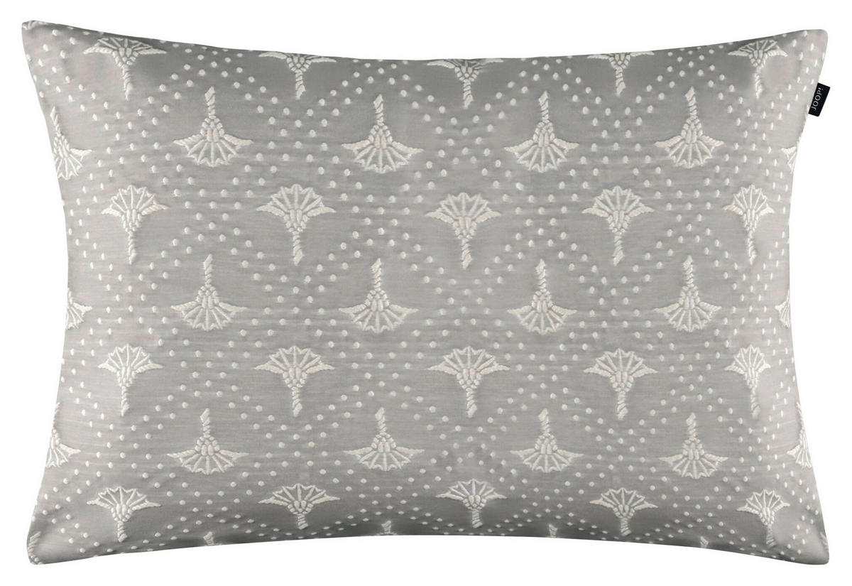 KISSENHÜLLE J! Cornflower Charm silber 40/60 cm  - Silberfarben/Hellgrau, Design, Textil (40/60cm) - Joop!
