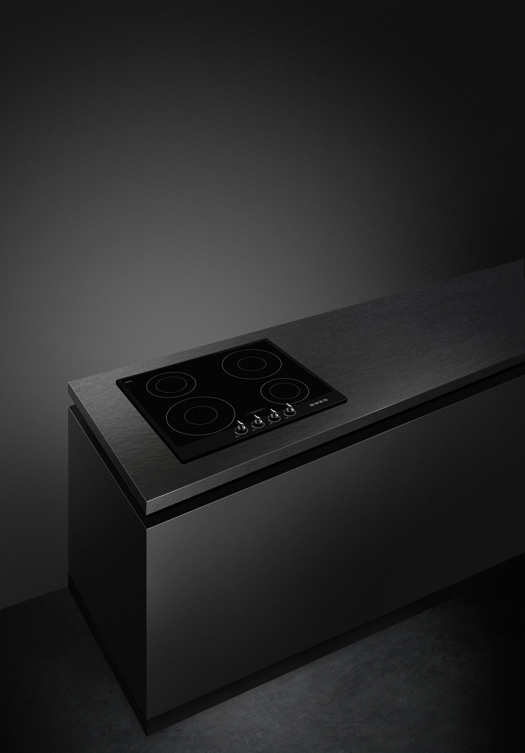 INDUKTIONSKOCHFELD SI964NM  - Schwarz, Basics, Glas/Metall (59,6/60/51cm) - SMEG