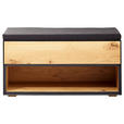 GARDEROBENBANK  in 85/44,8/38 cm  - Natur, Holz (85/44,8/38cm) - Linea Natura