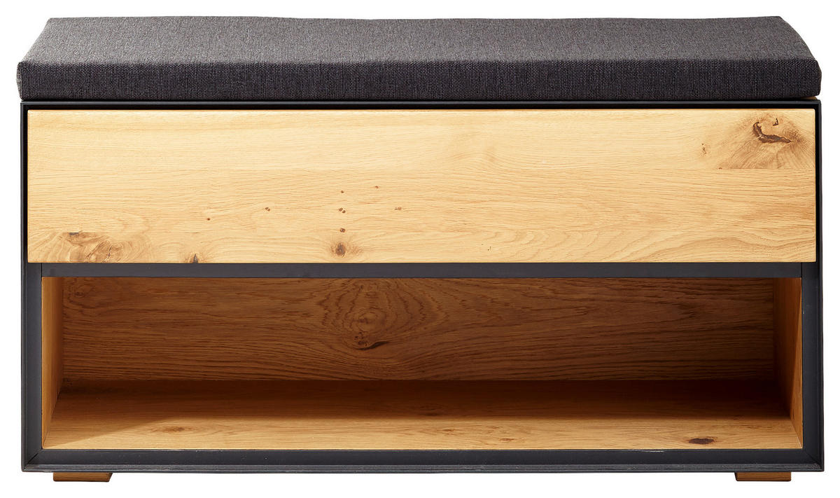 GARDEROBENBANK  in 85/44,8/38 cm  - Natur, Holz (85/44,8/38cm) - Linea Natura