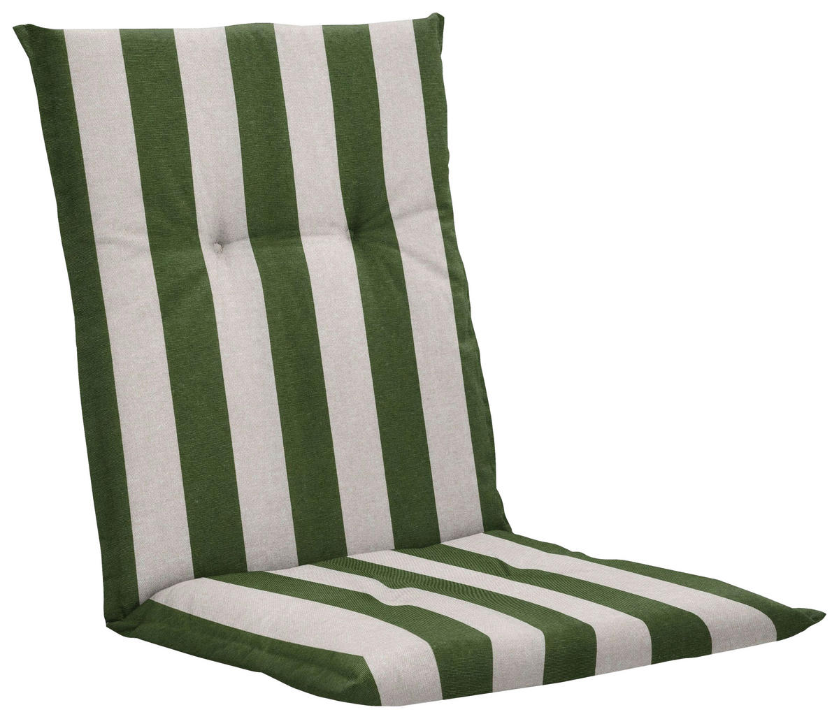 SESSELAUFLAGE Streifen  - Creme/Grün, Basics, Textil (105/6/50cm)