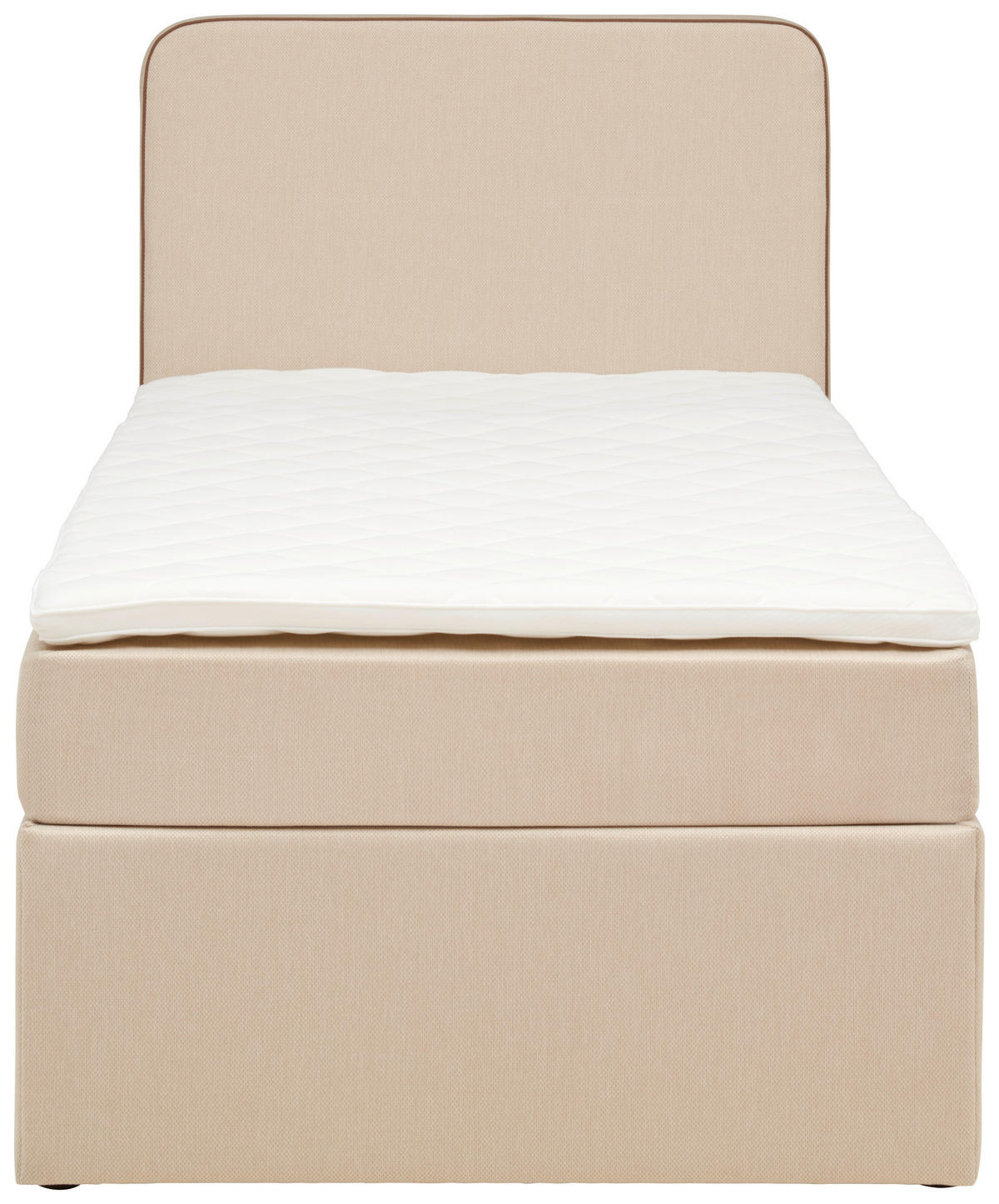 AMERICKÁ POSTEĽ, 90/200 cm, béžová - béžová, Konventionell, drevo/textil (90/200cm) - P & B