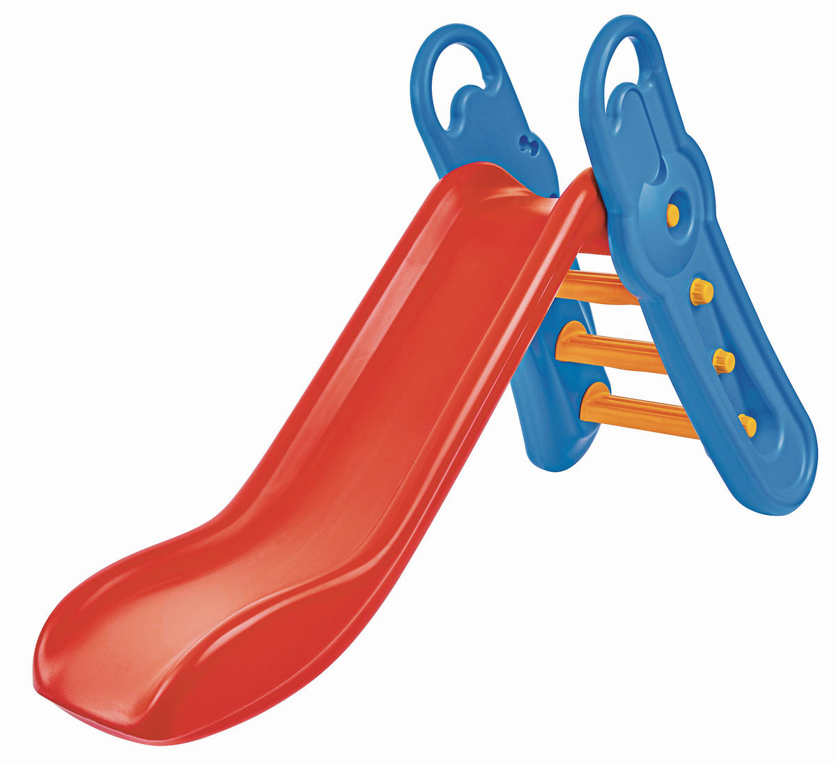 KINDERRUTSCHE Blau, Gelb, Rot  - Blau/Gelb, Basics, Kunststoff (164/73/116cm) - BIG