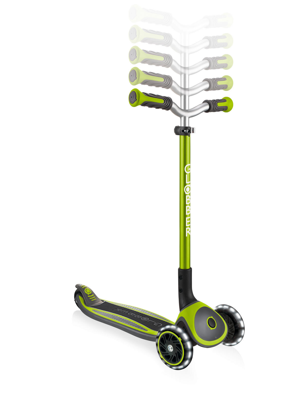 SCOOTER MASTER LIGHTS  - Limette/Grün, Basics (61/37/94cm) - GLOBBER