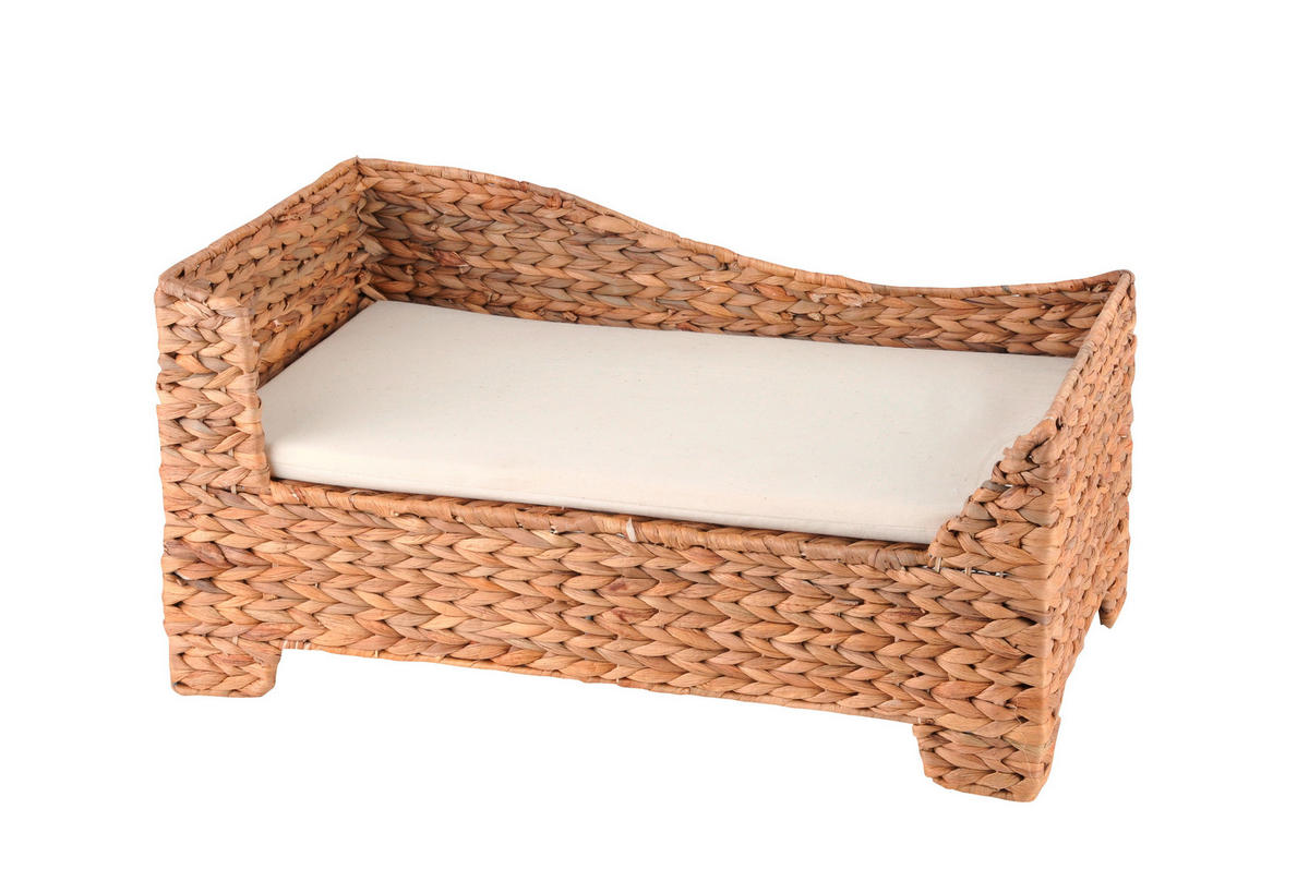HUNDESOFA - Hellbraun, KONVENTIONELL, Holz/Textil (52/33/27cm)