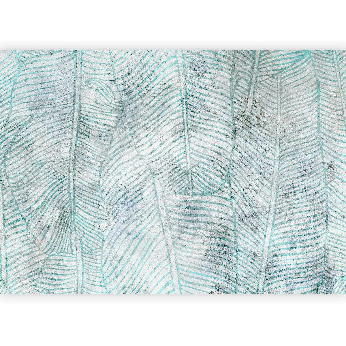 FOTOTAPET 450/315 cm  - blå/grå, Basics, textil (450/315cm) - artgeist