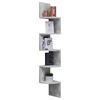 ECKREGAL - Grau, Basics, Holzwerkstoff (19,6/123,6/19,6cm) - MID.YOU