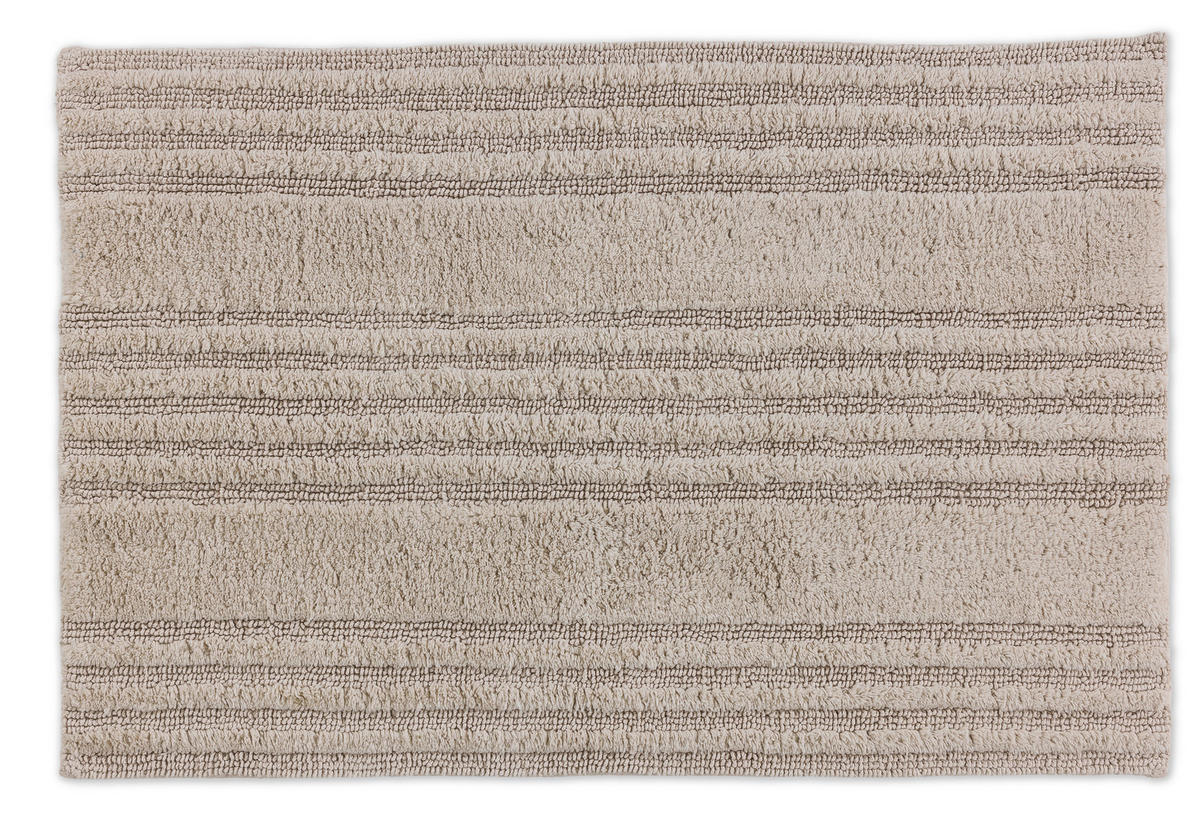 BADTEPPICH Beige 60/90 cm  - Beige, Basics, Textil (60/90cm) - Schöner Wohnen