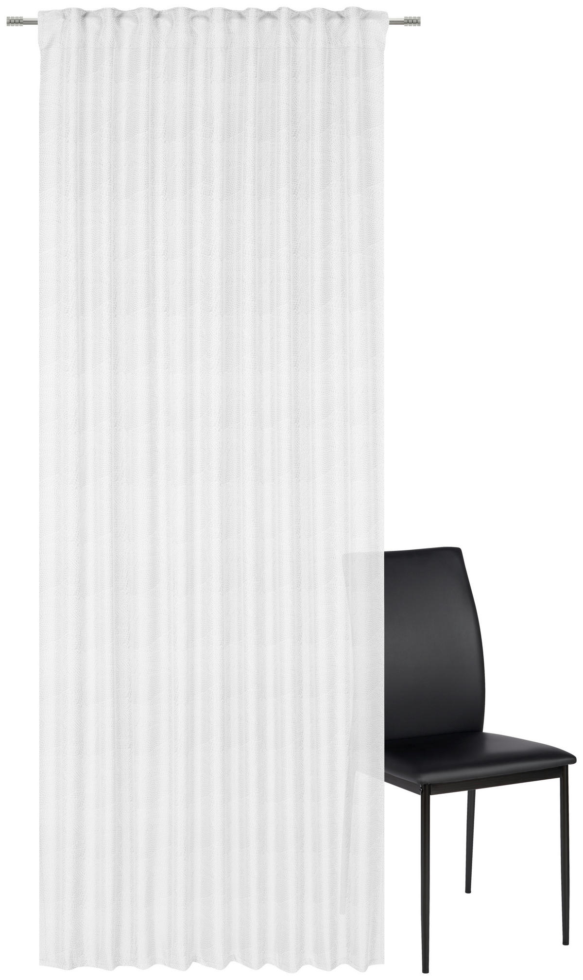 GOTOVA ZAVESA bela - bela, Konvencionalno, tekstil (140/245cm) - Esposa
