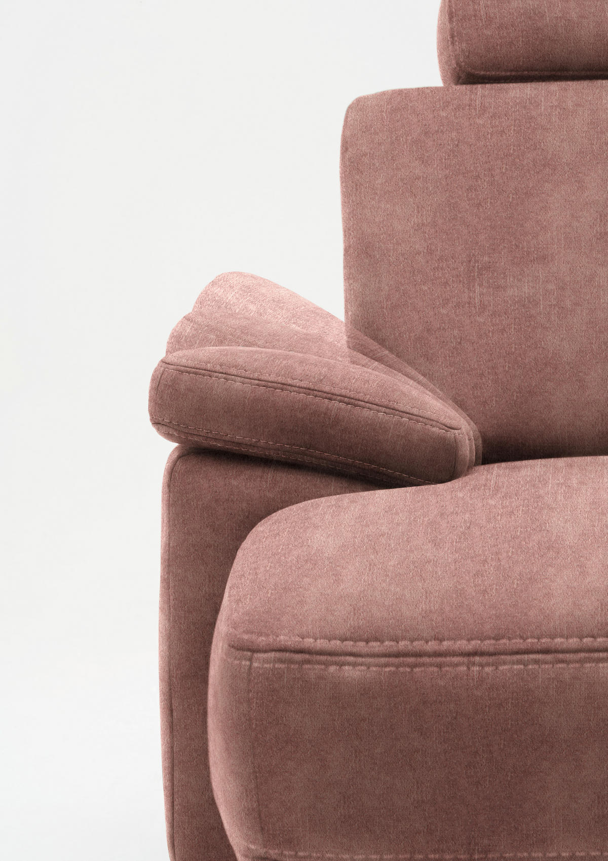 WOHNLANDSCHAFT in Velours Flieder  - Eichefarben/Flieder, Konventionell, Holz/Textil (235/316/167cm) - Beldomo System