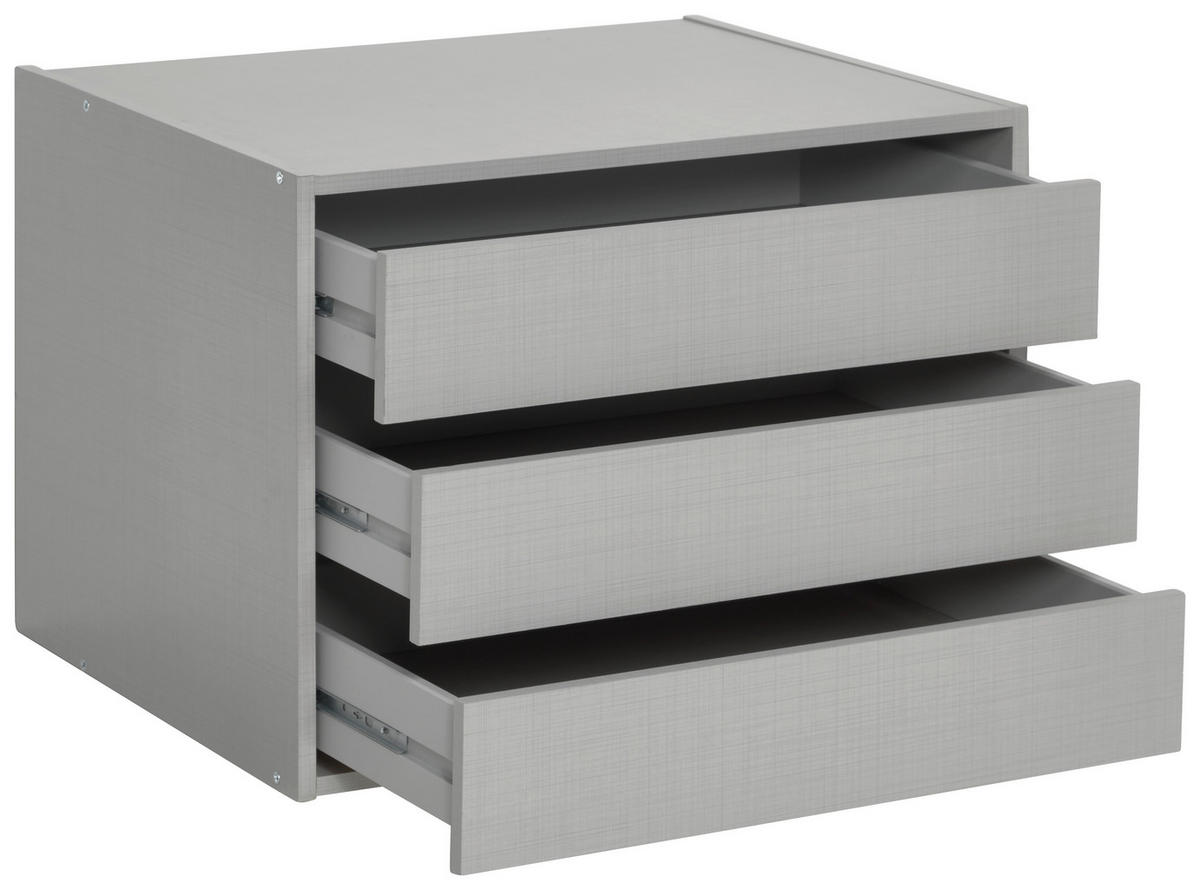 SCHUBKASTENEINSATZ 66/48/54 cm Grau  - Grau, MODERN, Holzwerkstoff (66/48/54cm) - MID.YOU