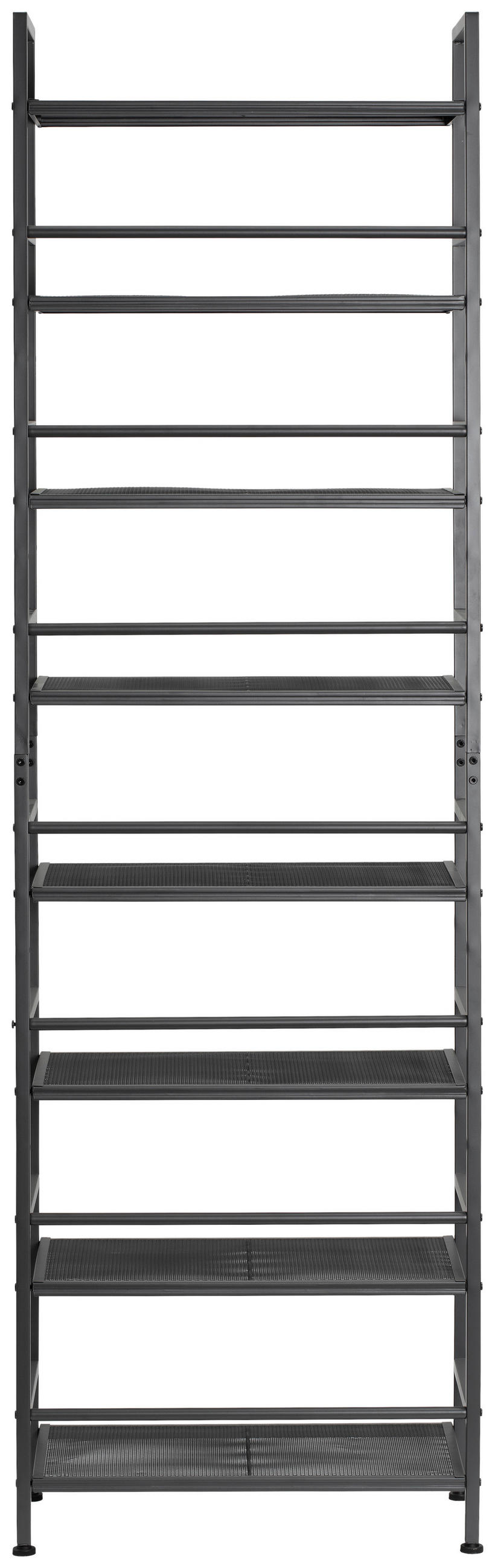 SCHUHREGAL Grau  - Weiß/Grau, MODERN, Metall (59/196/30cm) - PBJ