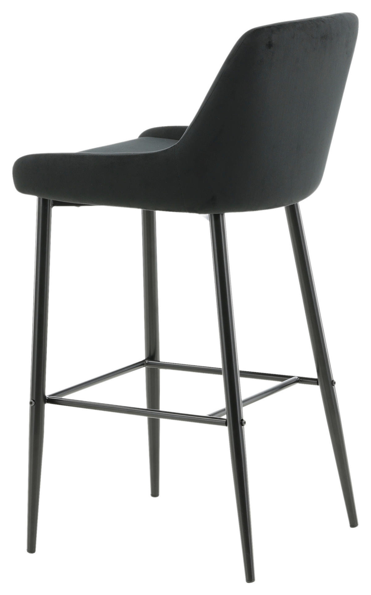 BARPALL SET i svart  - svart, Design, metall/textil (48/105/57cm) - Livetastic