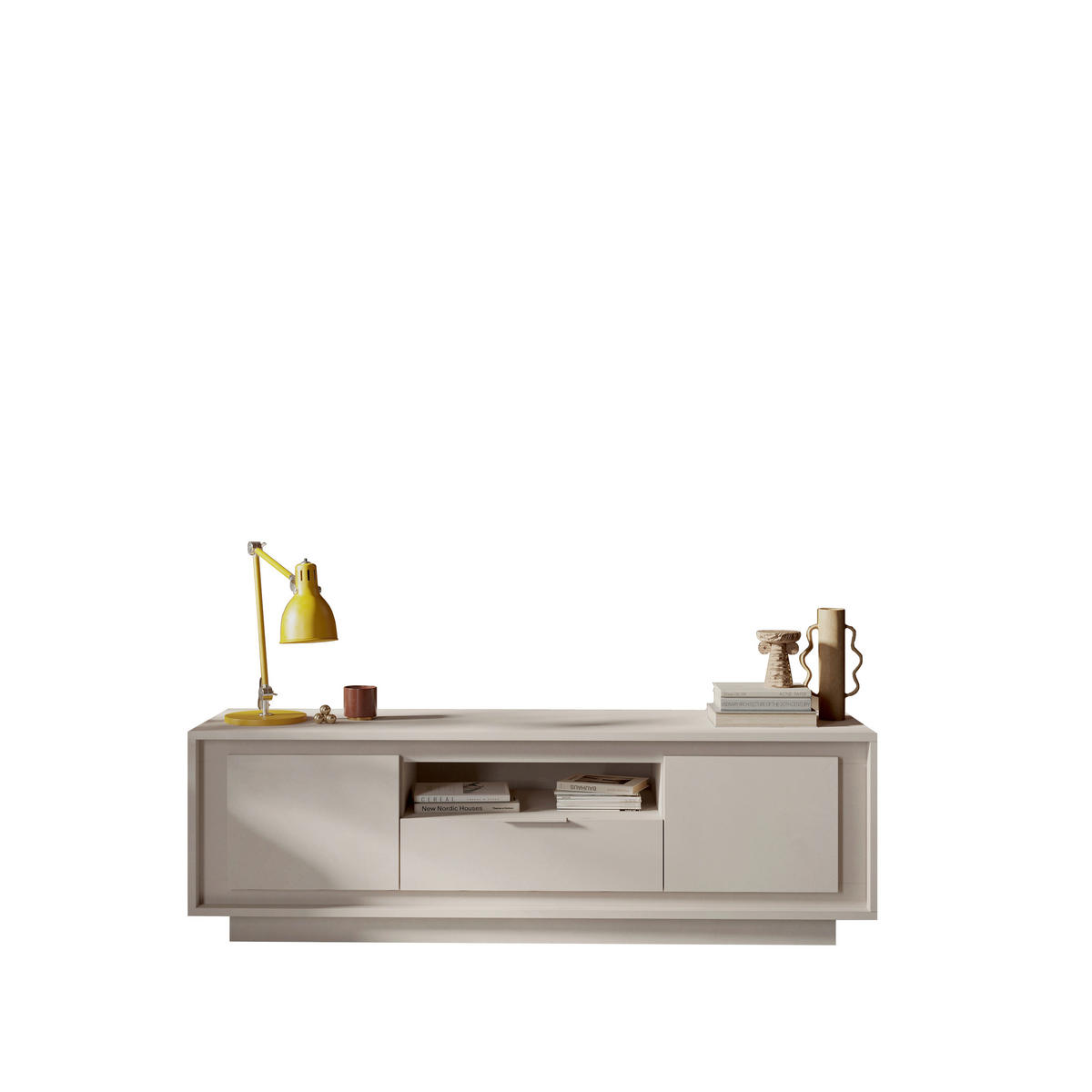 LOWBOARD  in 180/58/50 cm  - Kaschmir, Design, Holzwerkstoff/Metall (180/58/50cm) - MID.YOU