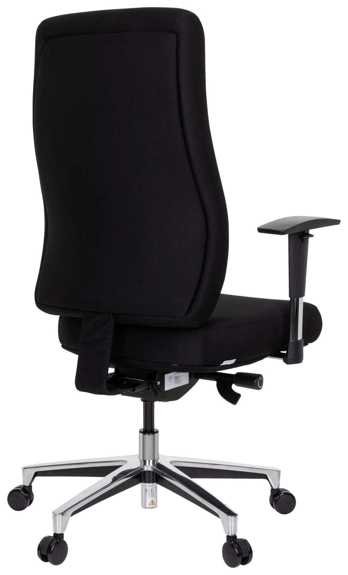 SNURRSTOL  i flatväv svart  - silver/svart, Basics, metall/textil (69/122/65cm) - MID.YOU