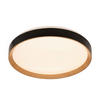 STROPNÉ LED SVIETIDLO, 48/8 cm  - čierna/dub sonoma, Basics, kov/plast (48/8cm) - Novel
