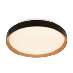 LED-DECKENLEUCHTE 48/8 cm   - Schwarz/Sonoma Eiche, Basics, Kunststoff/Metall (48/8cm) - Novel