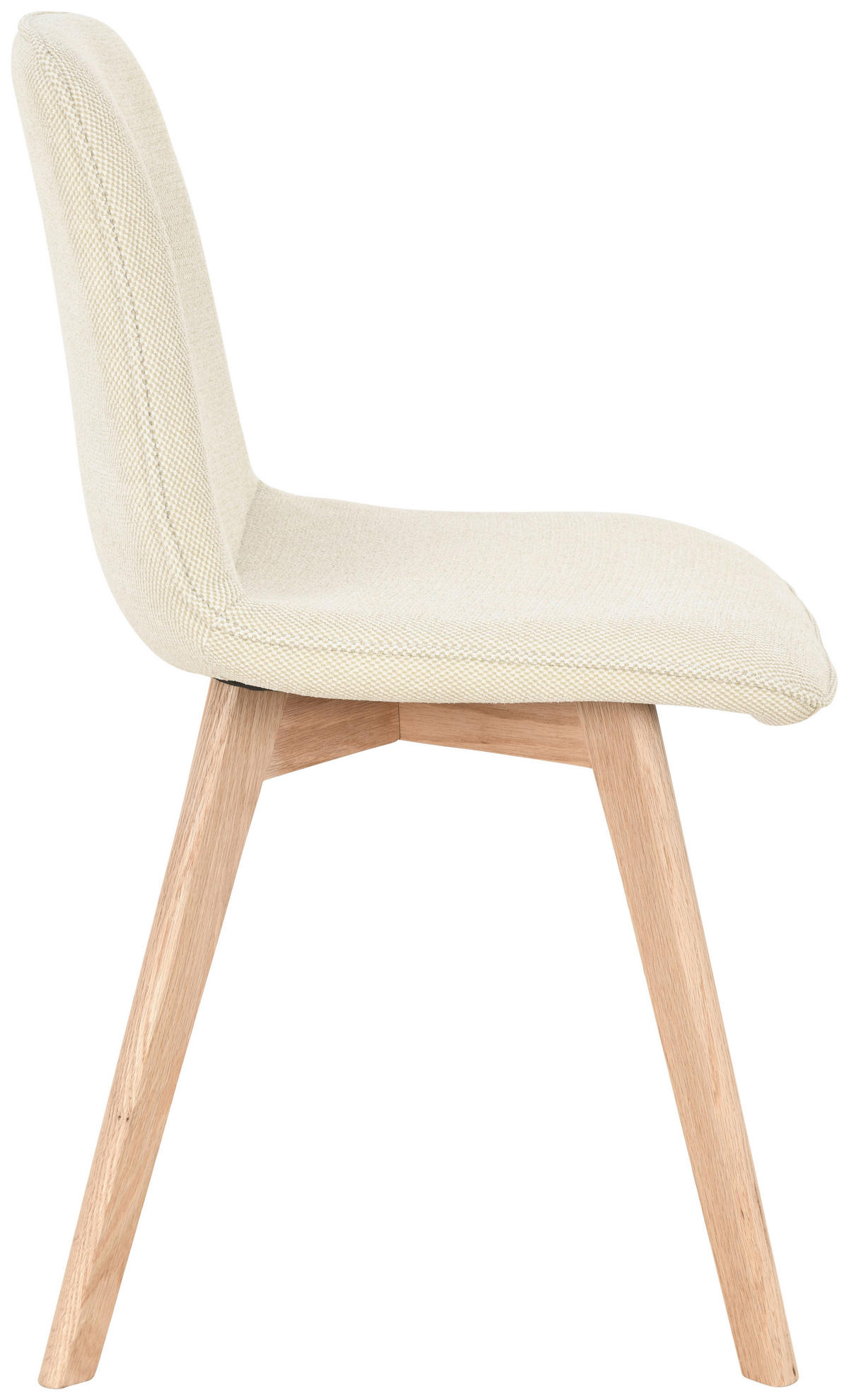 STUHL  Stoffauswahl  Leinenoptik  - Eichefarben/Beige, MODERN, Holz/Textil (45/88/54cm) - Cantus