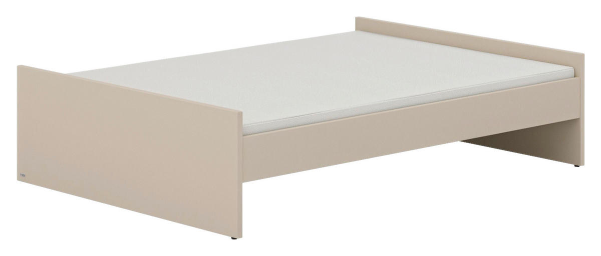 BODENBETT 120/200 cm Beige  - Beige/Schwarz, Konventionell, Holzwerkstoff (120/200cm) - Paidi