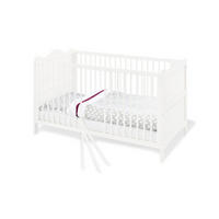 GITTERBETT PINOLINO FLORENTINA 146/76/85 cm  - Weiß, ROMANTIK / LANDHAUS, Holz/Holzwerkstoff (146/76/85cm) - Pinolino