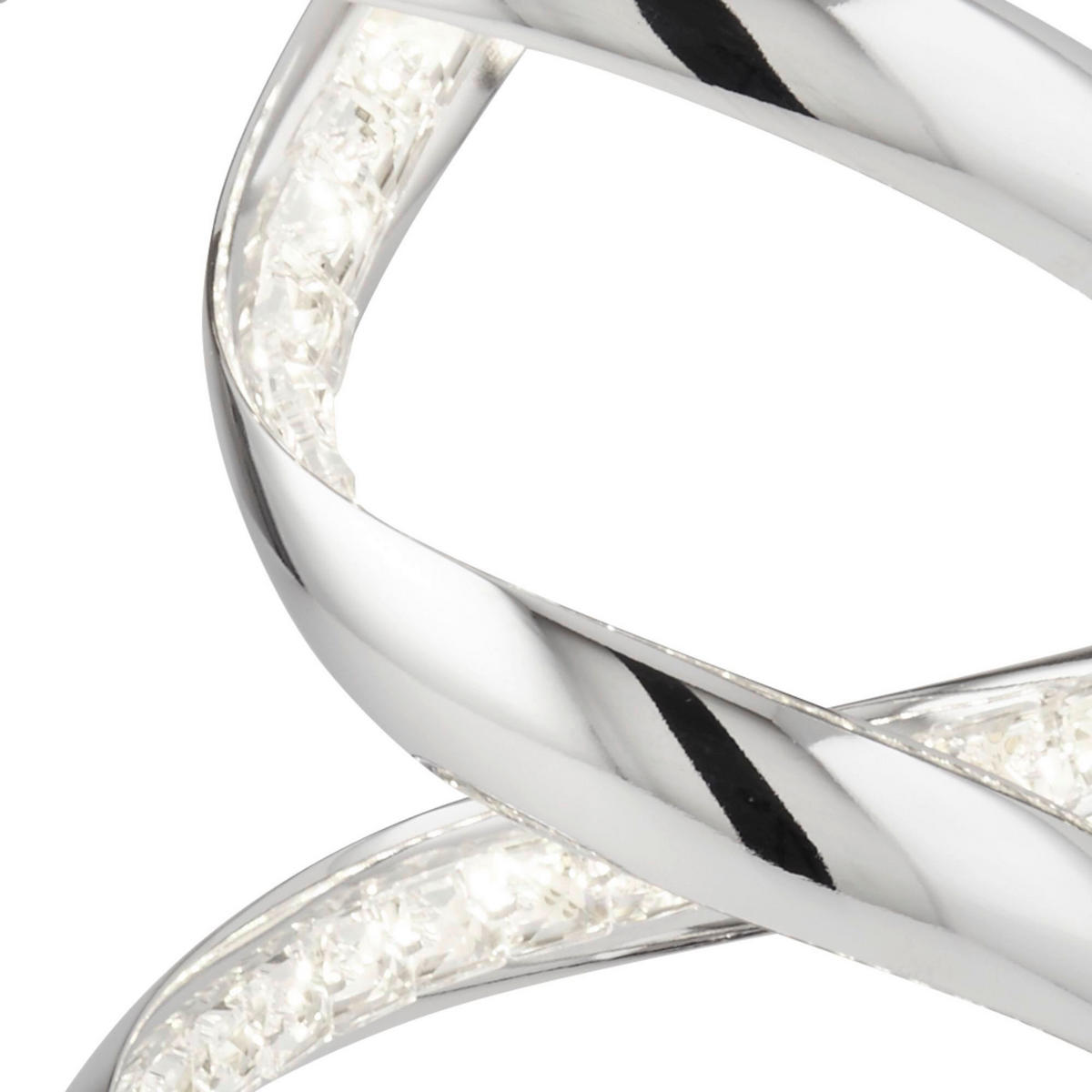 NAMIZNA LED-SVETILKA  Twirls      18.5/39.5 cm       - barve kroma, Design, kovina/steklo (18.5/39.5cm)