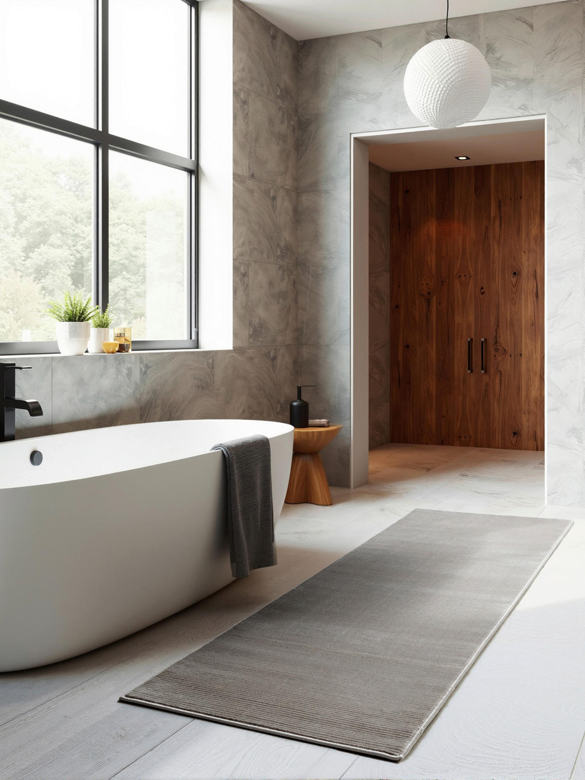 LÄUFER 80/240 cm Perles  - Anthrazit/Creme, Basics, Kunststoff (80/240cm) - Elle Decoration