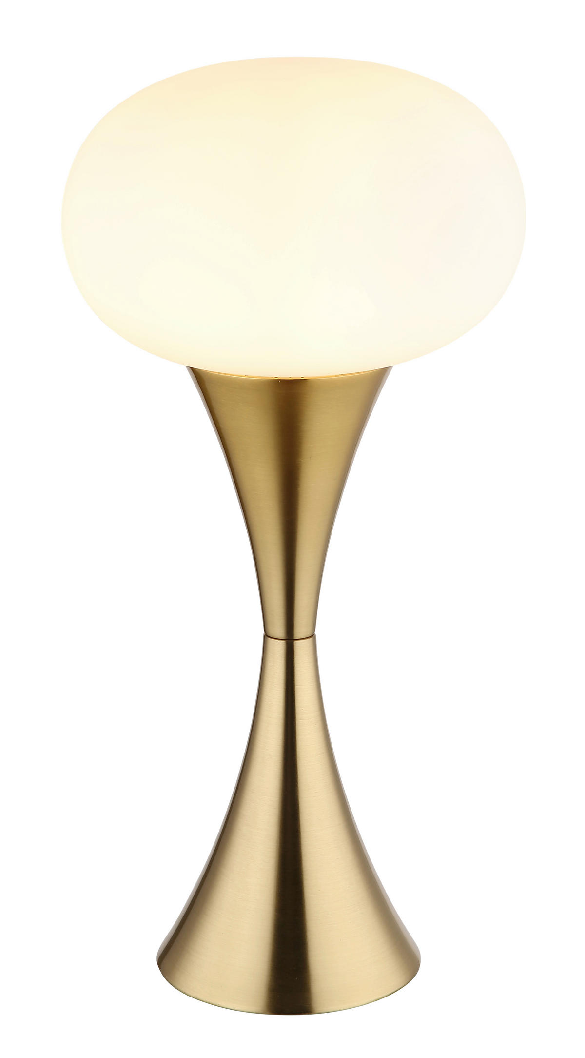 STOLNÍ LAMPA, E14, 18/36,9 cm  - černá/opál, Design, kov/plast (18/36,9cm) - Globo