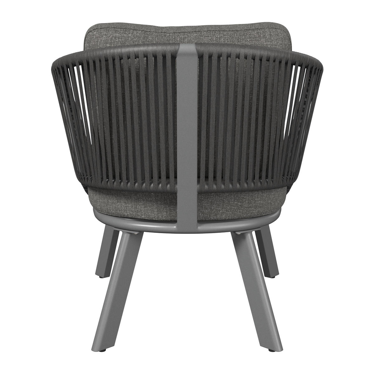 LOUNGESESSEL  - Anthrazit, Design, Textil/Metall (83/77/82cm) - Ambia Garden