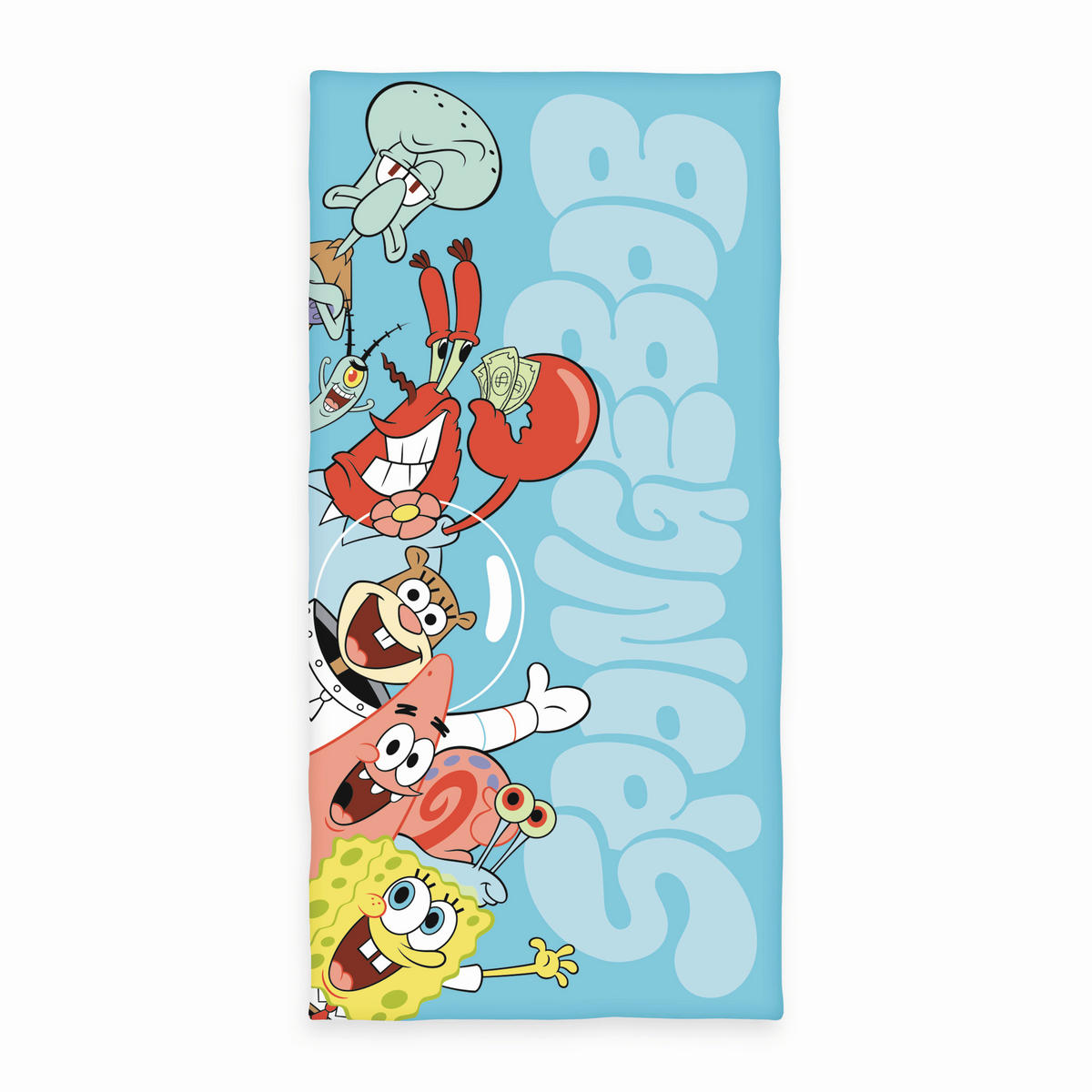 STRANDTUCH Spongebob Badetuch Multicolor 75/150 cm  - Multicolor, Basics, Textil (75/150cm) - Herding