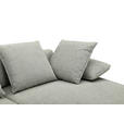 ECKSOFA in Mikrofaser Hellgrau  282/171 cm  - Hellgrau/Schwarz, Design, Textil/Metall (282/171cm) - Hom`in