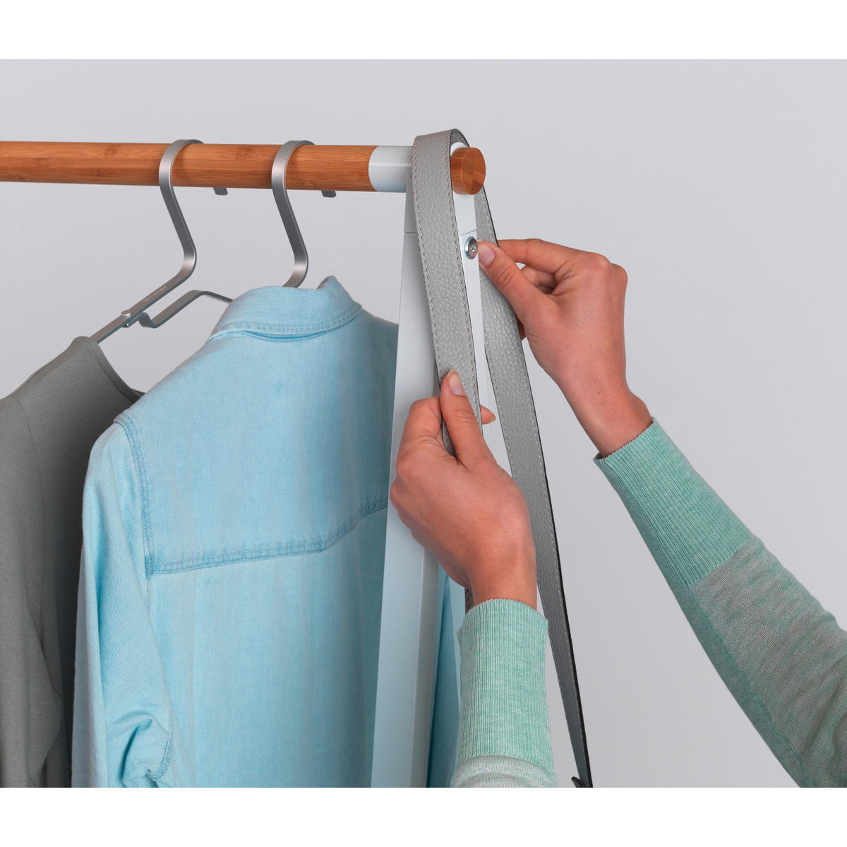 KLEIDERSTÄNDER in Weiß 60/97/13 cm   - Weiß, Basics, Metall (60/97/13cm) - Brabantia