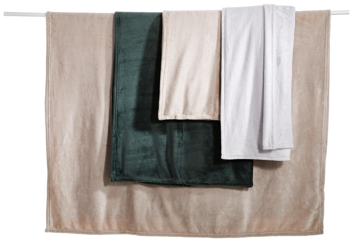 DOMÁCÍ DEKA, polyester, 140/190 cm - barvy stříbra, Konvenční, textil (140/190cm) - Novel