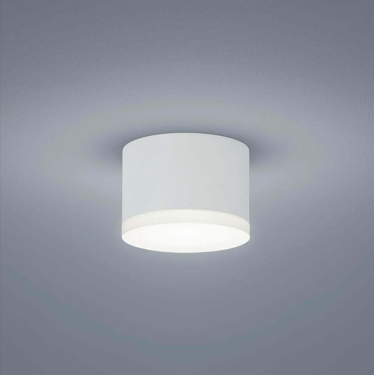 LED-DECKENLEUCHTE Pala 10/7 cm   - Weiß, Design, Kunststoff/Metall (10/7cm) - Helestra