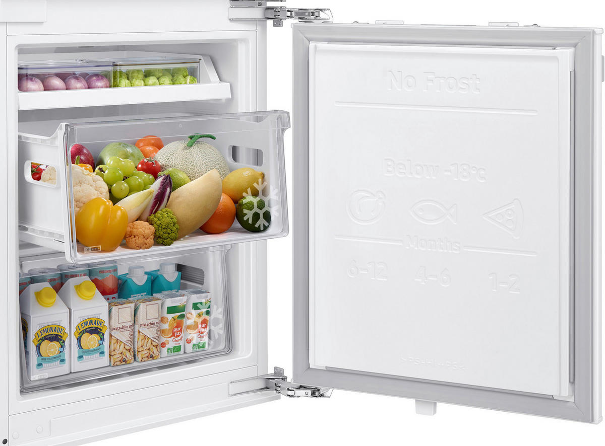 KÜHL-GEFRIER-KOMBINATION 54,0/177,5/55,0 cm BRB80F26ADF0EF  - Weiß, Basics, Glas/Kunststoff (54,0/177,5/55,0cm) - Samsung