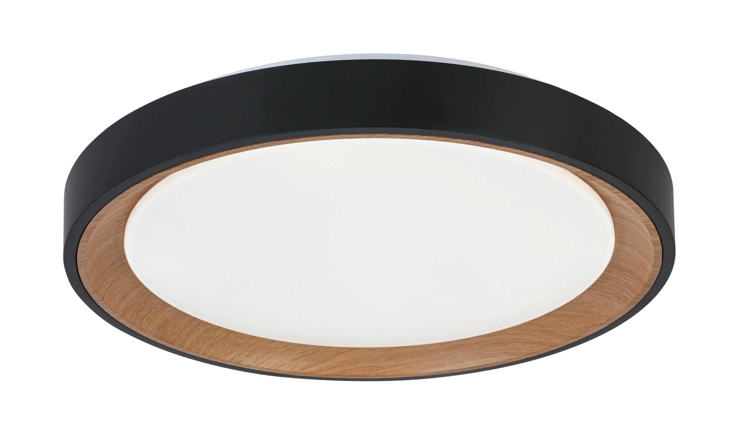 LED PLAFONJERA  - boja hrasta/bela, Trendi, metal/plastika (40/7cm) - Novel