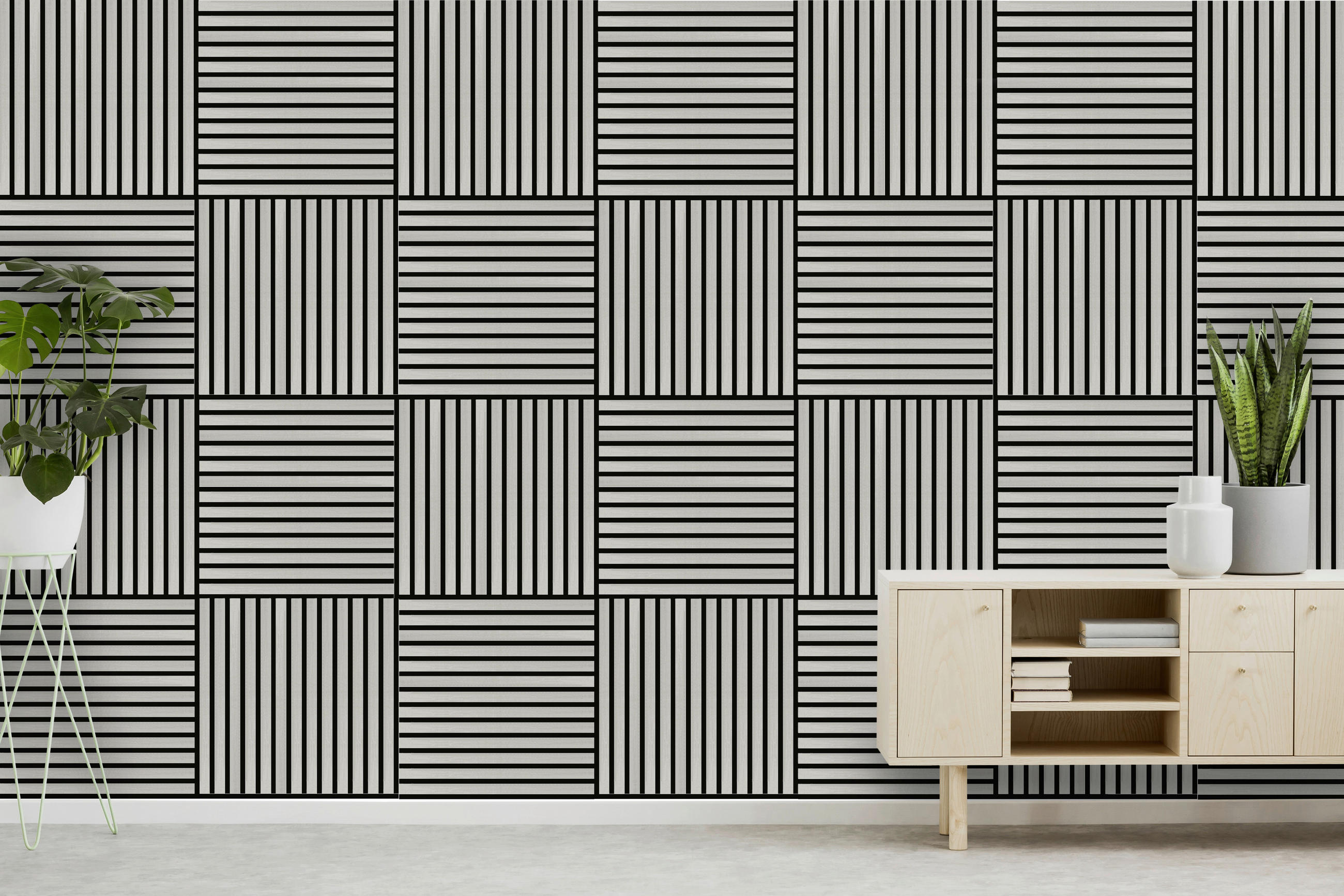 AKUSTIKPANEEL Echtholz Modular Wall System 52/52 cm  - Eichefarben, MODERN, Holzwerkstoff (52/52cm) - Jangal