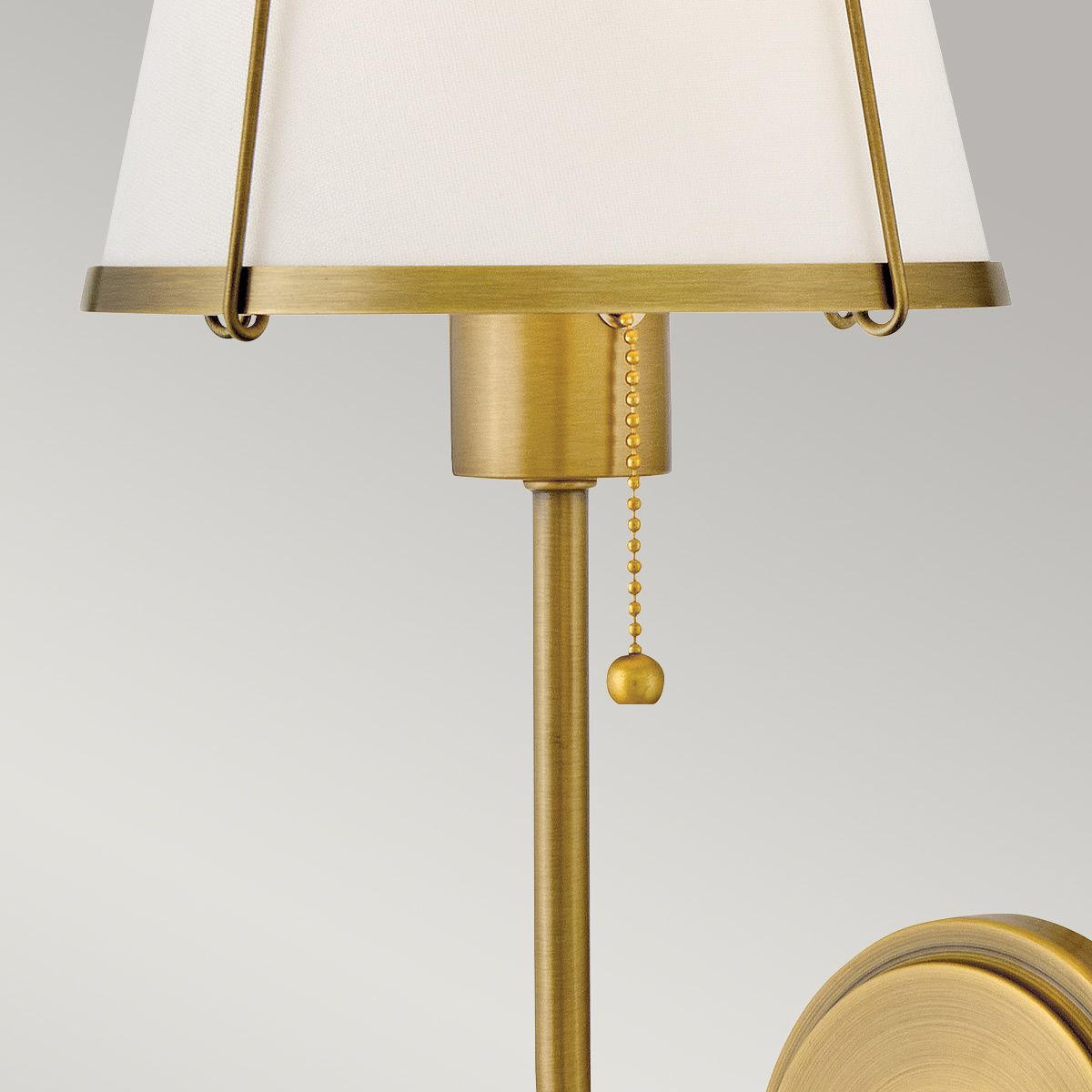 WANDLEUCHTE - Perlmutt/Goldfarben, Konventionell, Metall (40/18,4/22,2cm)