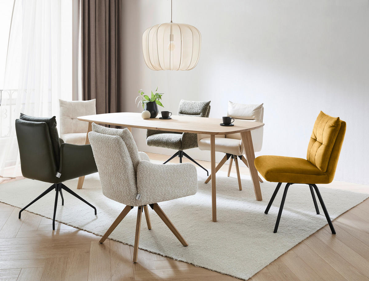 STUHL  in Velours Textil  - Goldfarben/Schwarz, Design, Textil/Metall (50/84/68cm) - Welnova