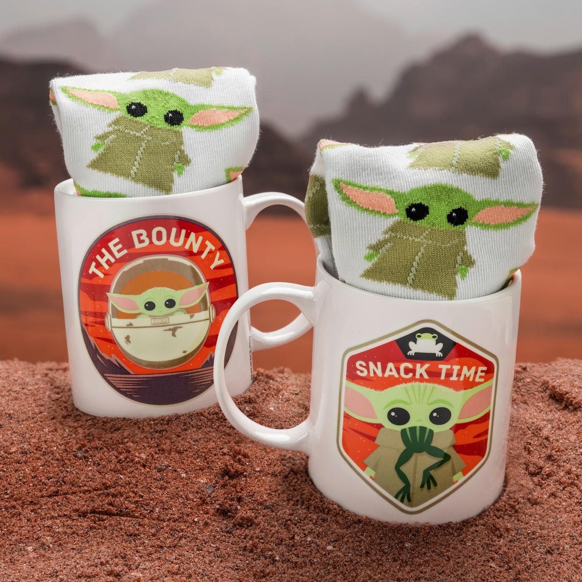 GESCHENKBOX   Weiß, Hellgrün  - Weiß/Hellgrün, Basics, Keramik (9.5/8/12cm) - Star Wars