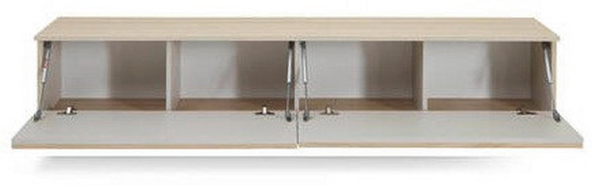 LOWBOARD  in 180/30/30 cm  - Kaschmir/Eichefarben, Design, Holzwerkstoff/Kunststoff (180/30/30cm) - Boxxx